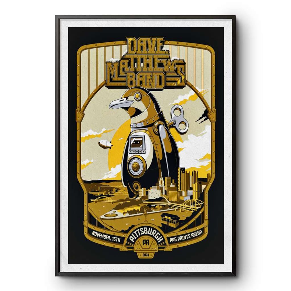 Dave Matthews Band Pittsburgh Pa November 15 2024 Poster