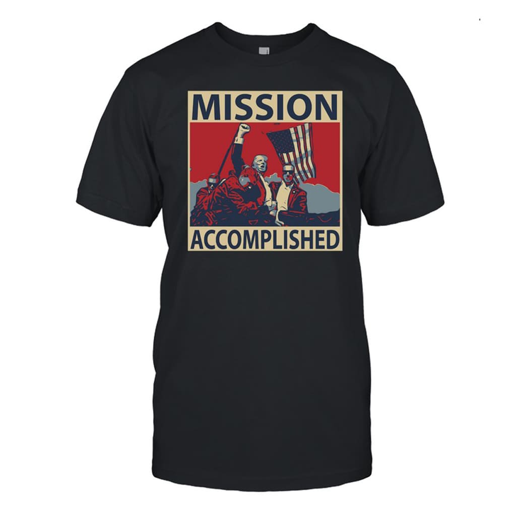 David Harris Jr Wearing Mission Accomplished Trump 2024 Shirt