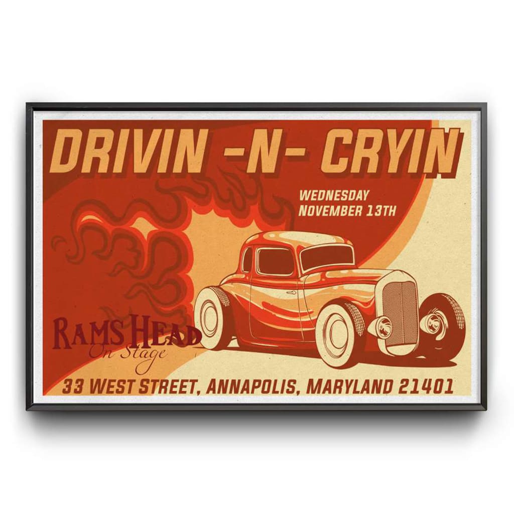 Drivin N Cryin Rams Head Stage Annapolis Md Tour Nov 13 2024 Poster