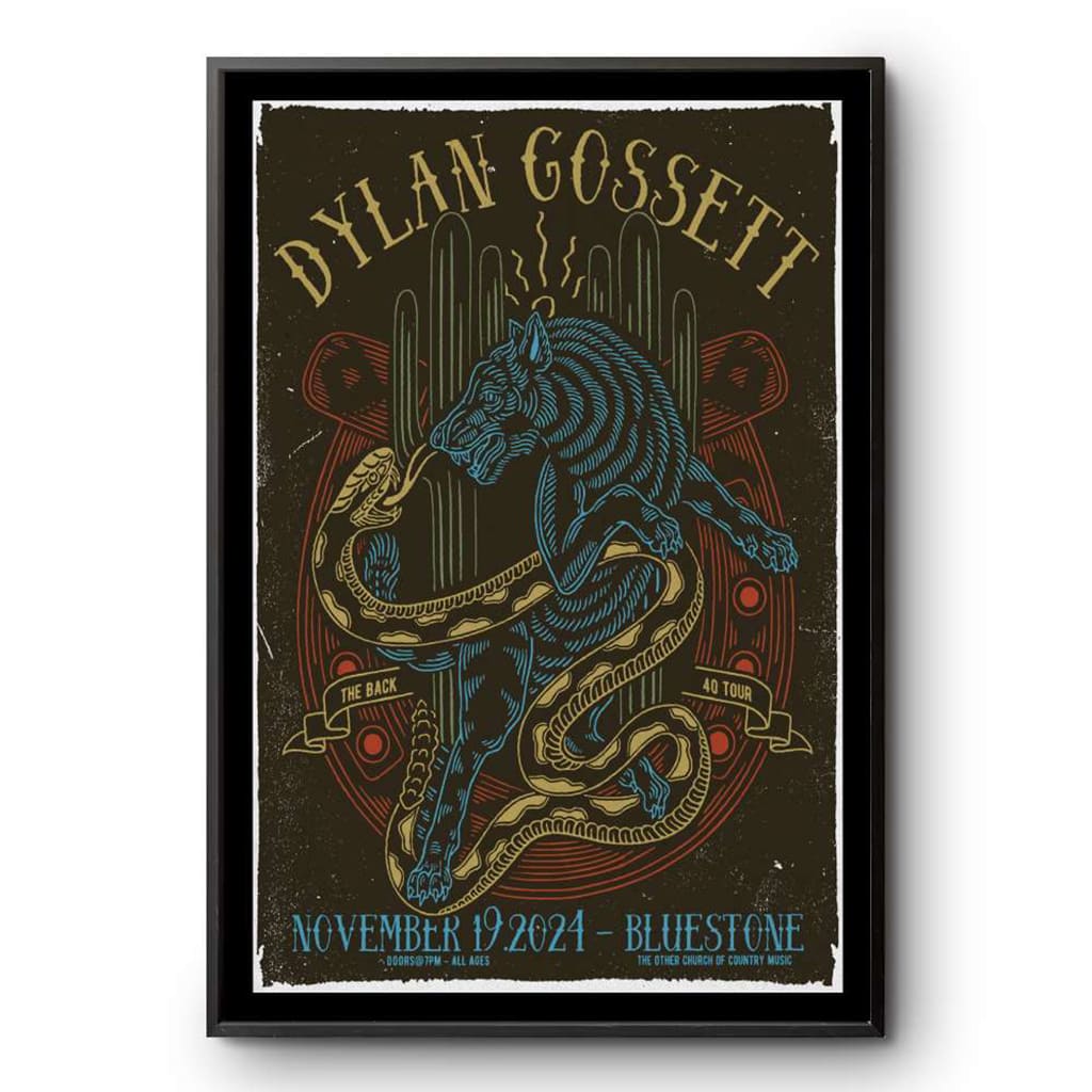 Dylan Gossett Columbus Oh Tour Nov 19 2024 Poster