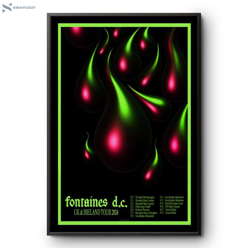 Fontaines D.c Uk And Ireland Fall 2024 Tour Poster