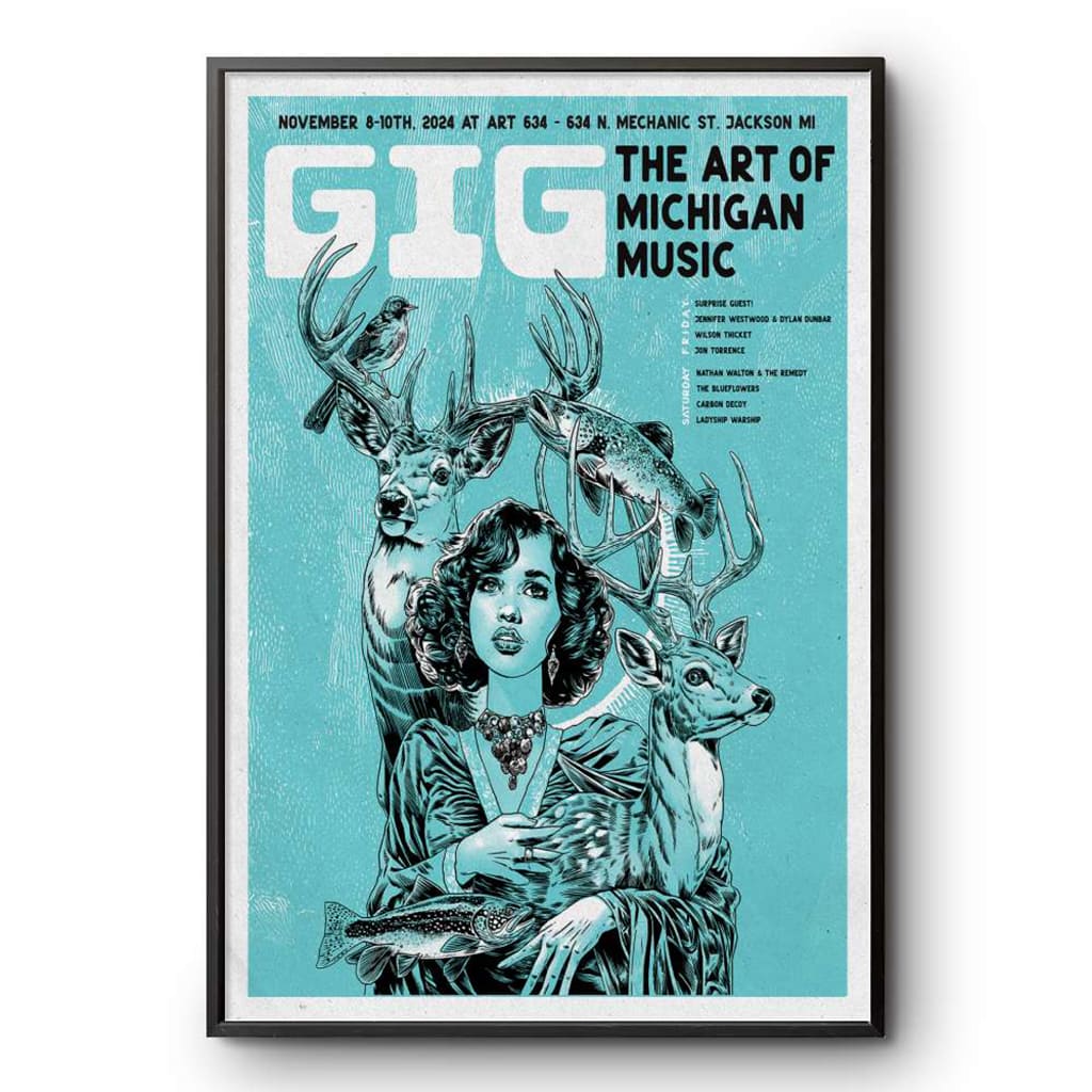 Gig The Art Of Michigan Music Mechanic St. Jackson Mi November 8-10 2024 Poster