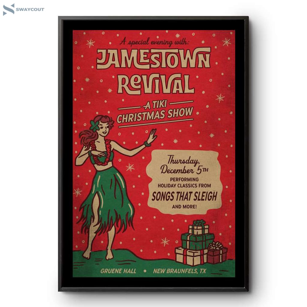 Jamestown Revival A Tiki Christmas New Braunfels Tx Dec 5 2024 Poster