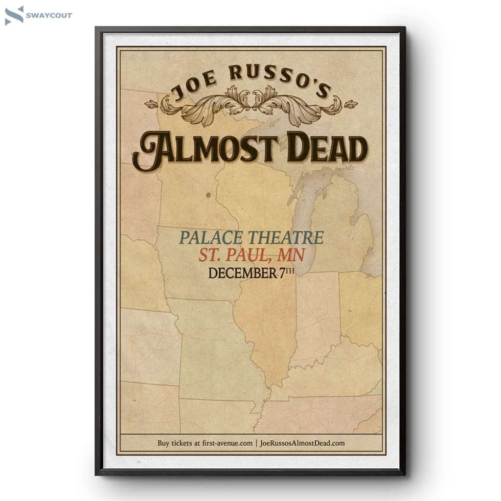 Joe Russo's Almost Dead St. Paul Mn Dec 7 2024 Poster