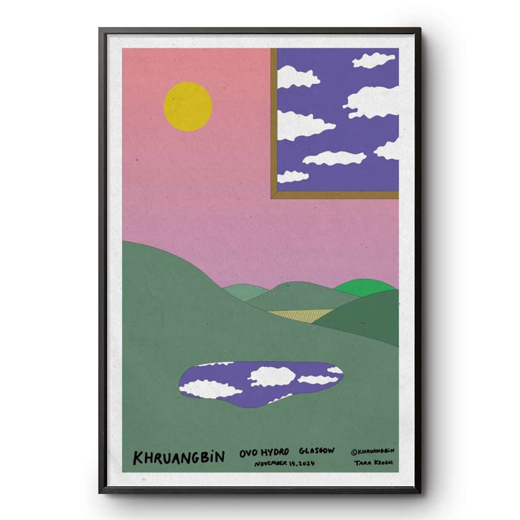 Khruangbin Ovo Hydro Glasgow Uk November 15 2024 Poster