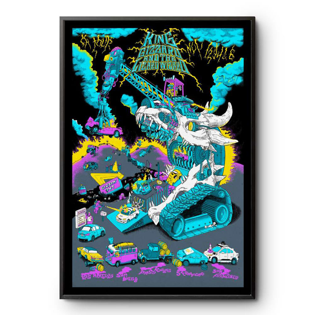 King Gizzard And The Lizard Wizard Kglw’s Na Tour 2024 Poster