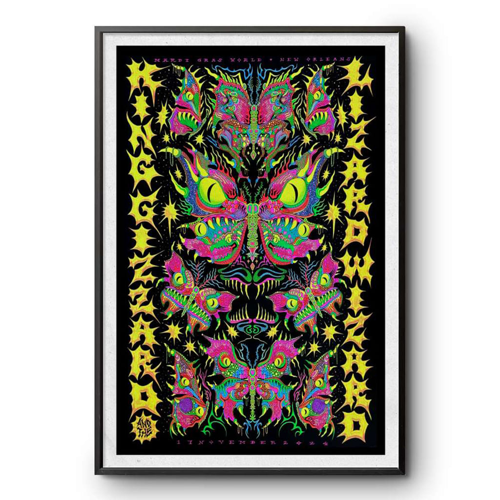 King Gizzard And The Lizard Wizard Mardi Gras World New Orleans La Novemebr 17 2024 Poster