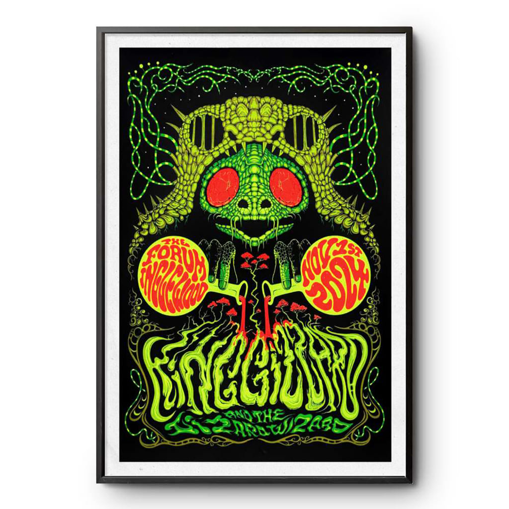 King Gizzard And The Lizard Wizard Tour Inglewood Ca Nov 1 2024 Poster