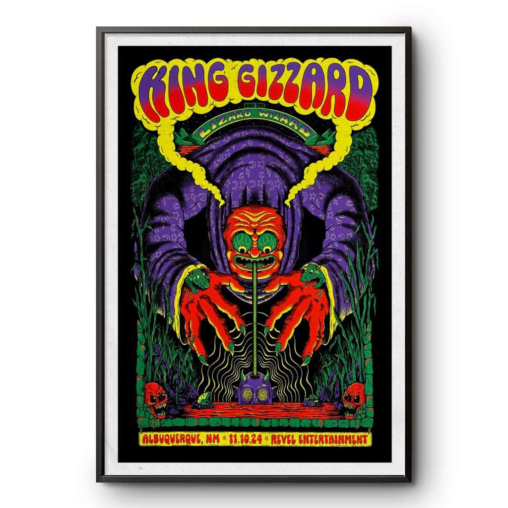 King Gizzard And The Lizard Wizard Revel Entertainment Center Albuquerque Nm Tour Nov 10 2024 Poster