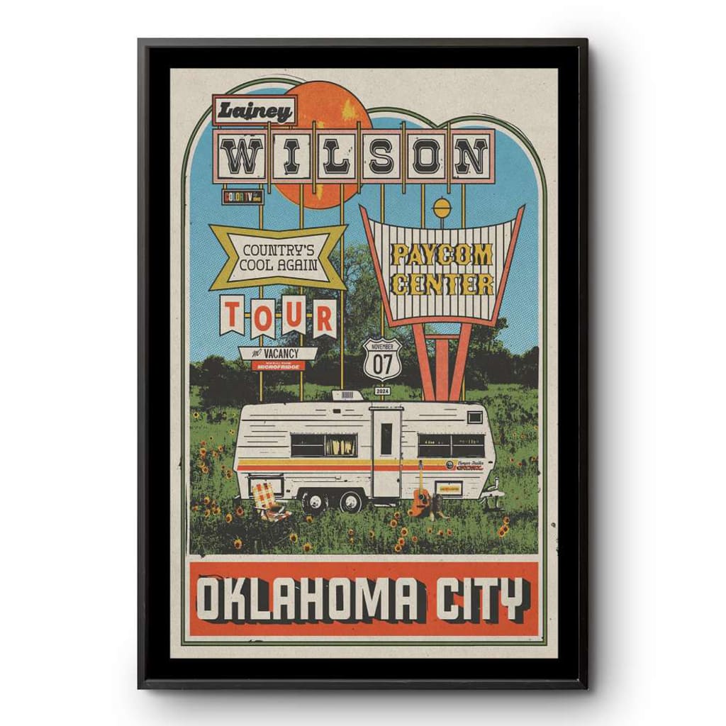 Lainey Wilson Paycom Center Oklahoma City Ok Tour Nov 7 2024 Poster