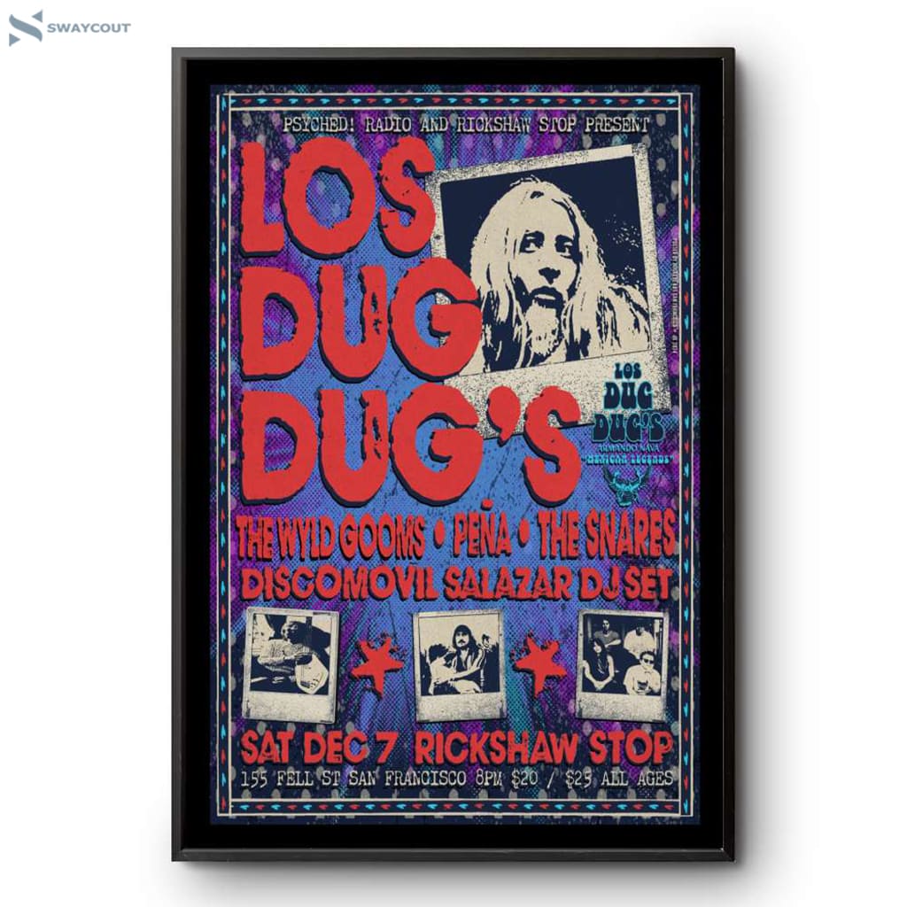 Los Dug Dug's Rickshaw Stop San Francisco Ca December 7 2024 Poster