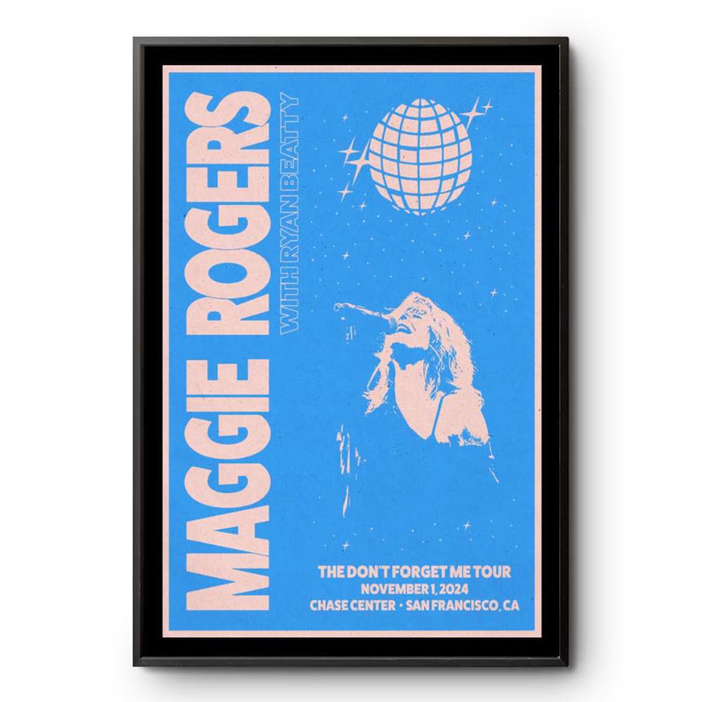 Maggie Rogers Chase Center San Francisco Ca November 1 2024 Poster