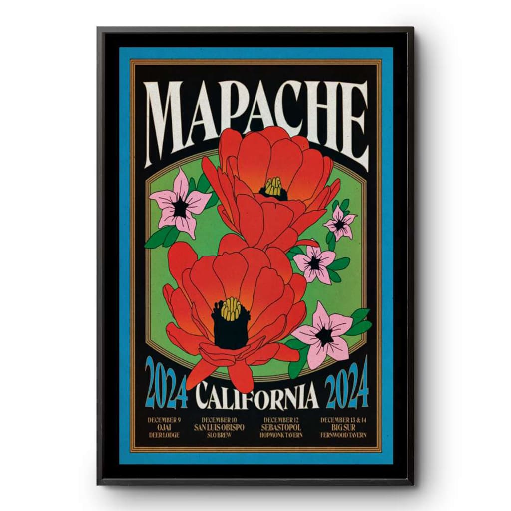 Mapache California 2024 Tour Poster