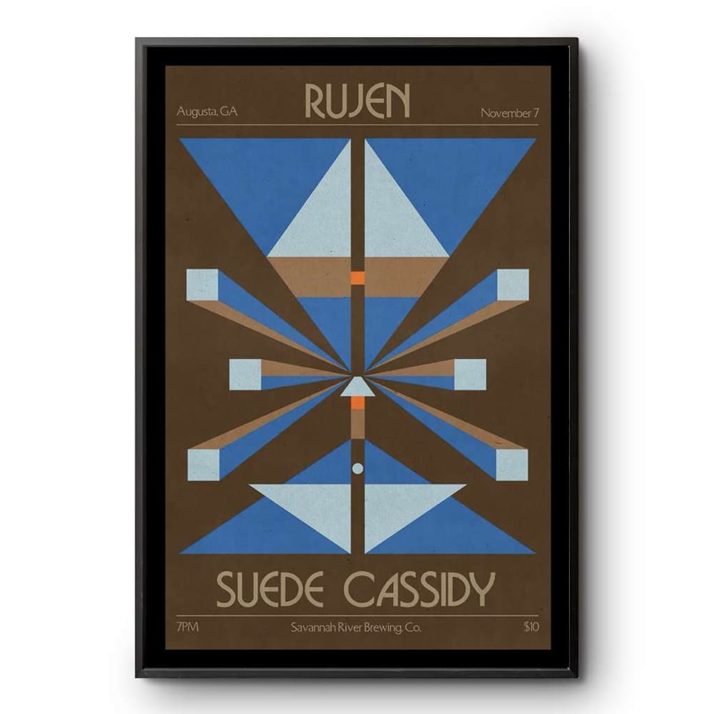 Rujen & Suede Cassidy Savannah River Brewing Co Augusta Ga Nov 7 2024 Poster