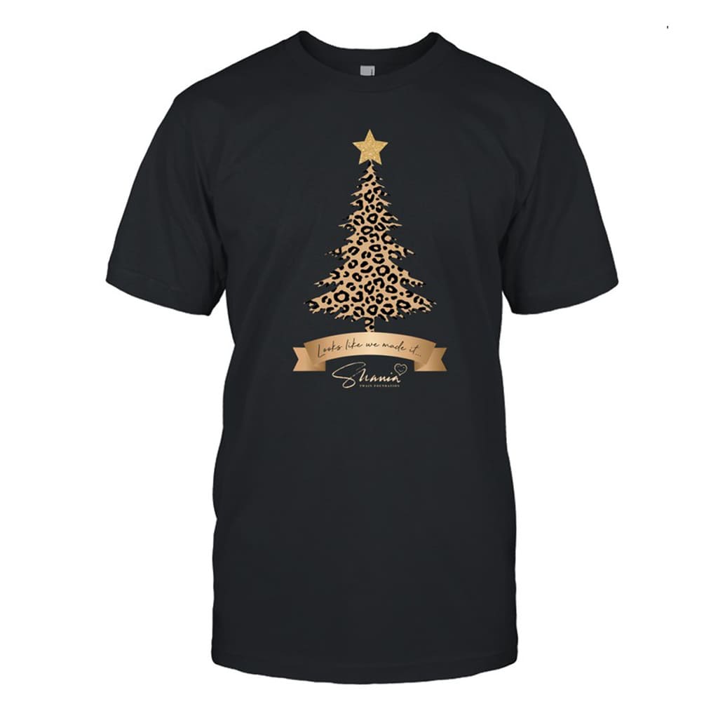 Shania Twain Foundation Leopard Christmas Tree Shirt