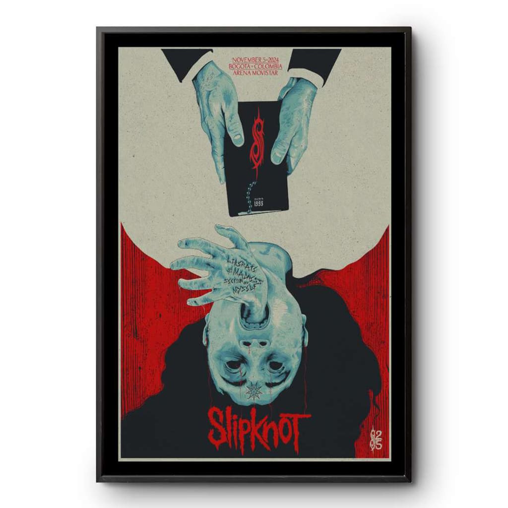 Slipknot Movistar Arena Bogotá Colombia Tour November 5 2024 Poster