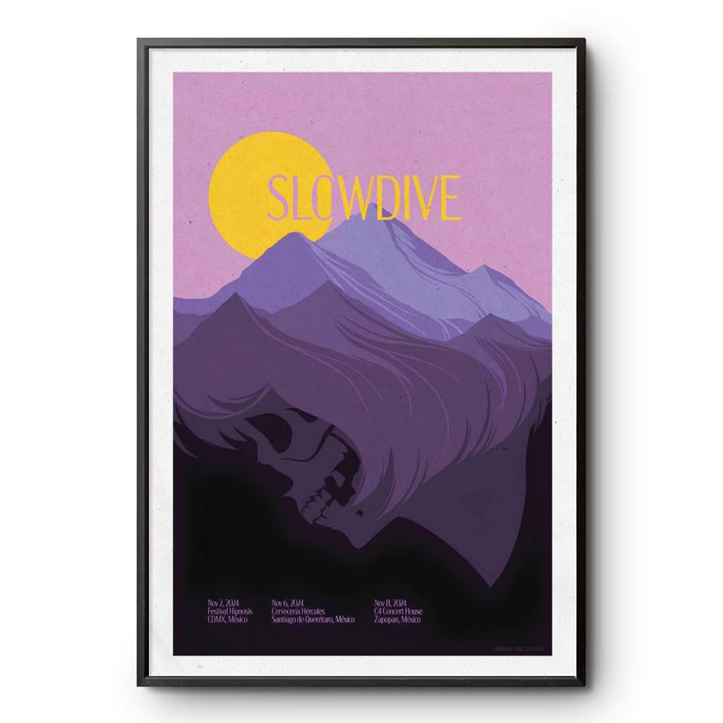 Slowdive San Miguel Ajusco Mexico Tour Nov 02 2024 Poster