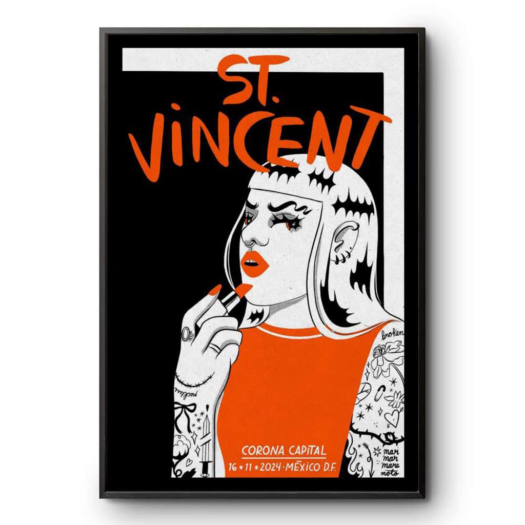 St. Vincent Corona Capital Autódromo Hermanos Rodríguez Mexico City Nov 16 2024 Poster