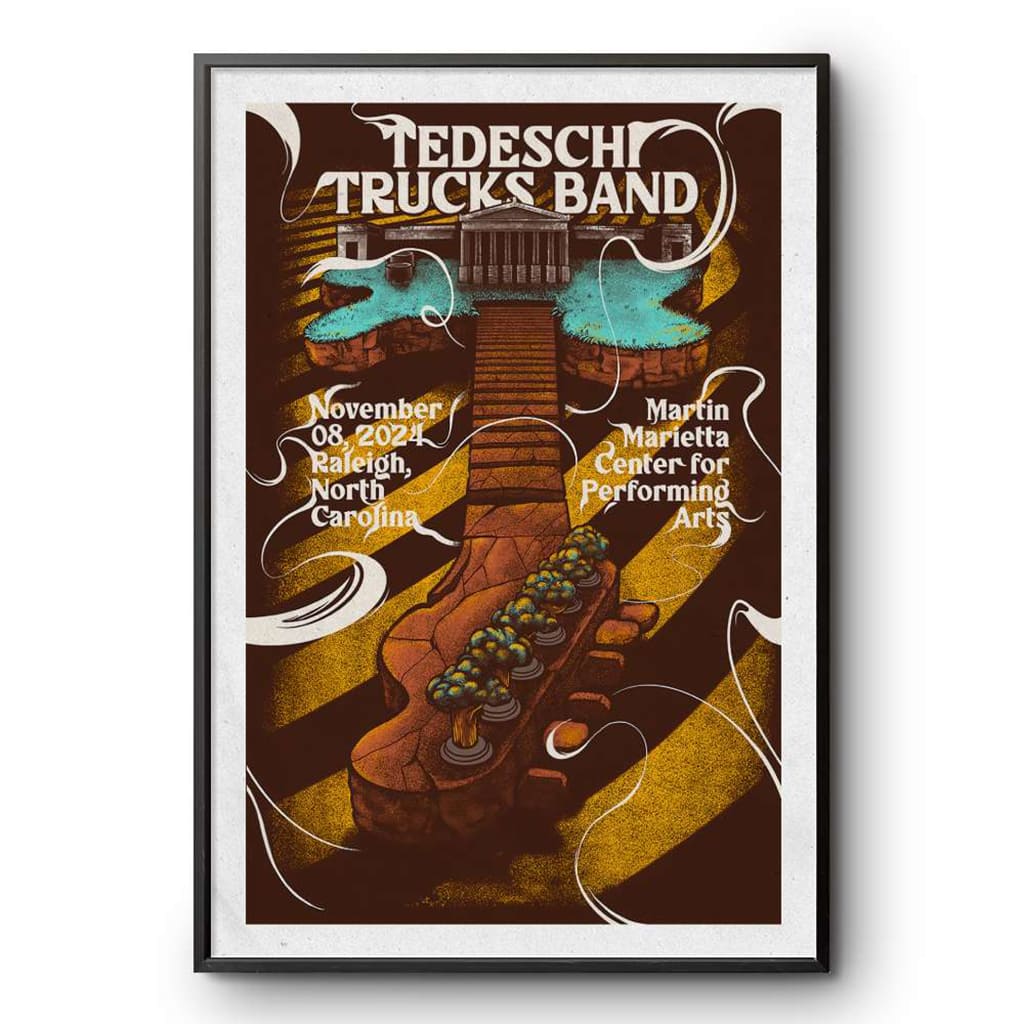 Tedeschi Trucks Band Raleigh Nc Nov 8 2024 Poster