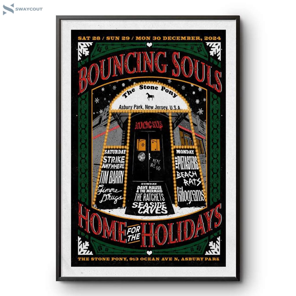 The Bouncing Souls The Stone Pony Asbury Park Nj Dec 30 2024 Poster