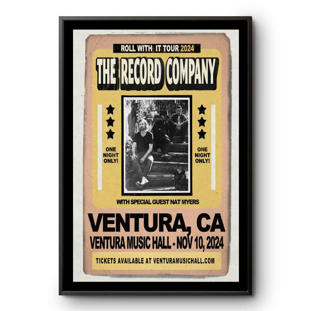 The Record Company Ventura Music Hall Ventura Ca Tour Nov 10 2024 Poster