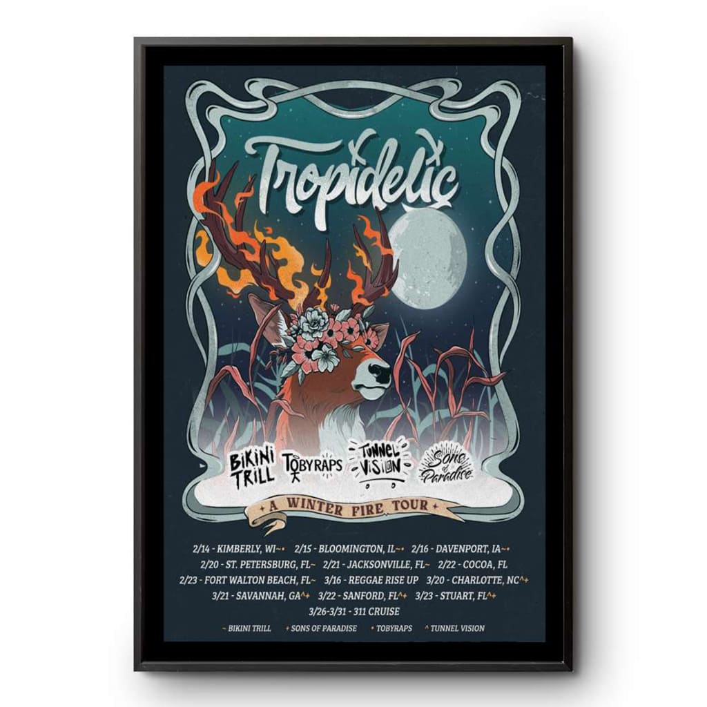 Tropidelic A Winter Fire Tour 2025 Poster