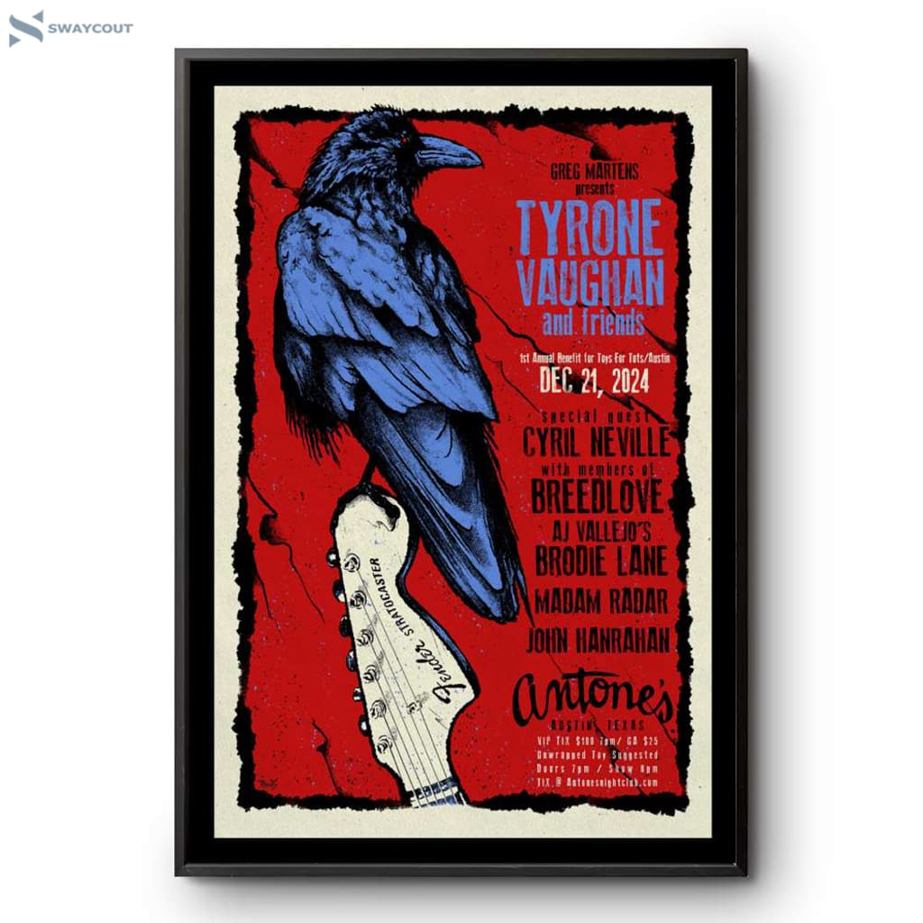 Tyrone Vaughan Antone's Nightclub Austin Tx December 21 2024 Poster