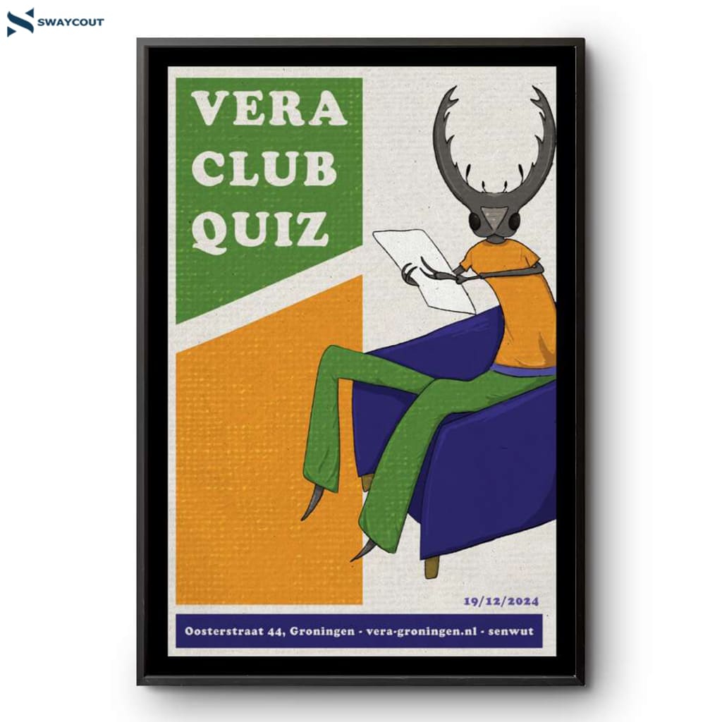 Vera Club Quiz Vera Groningen Nl Dec 19 2024 Poster