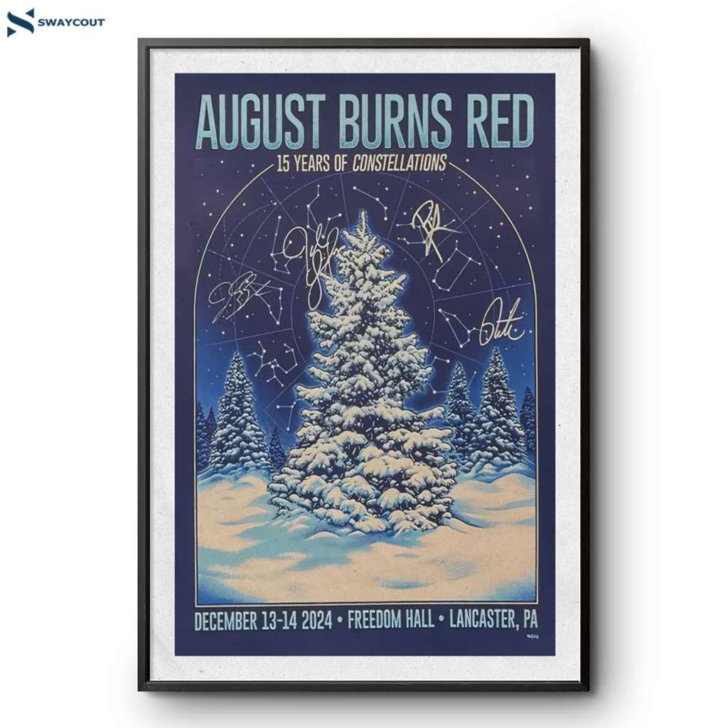 August Burns Red Lancaster Pa December 13-14 2024 Poster