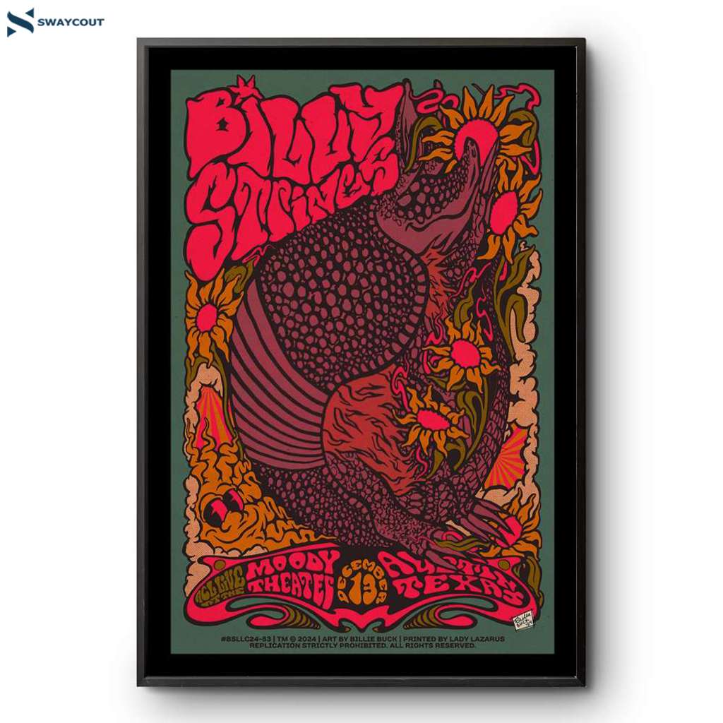 Billy Strings Acl The Moody Theater Dec 13 2024 Poster