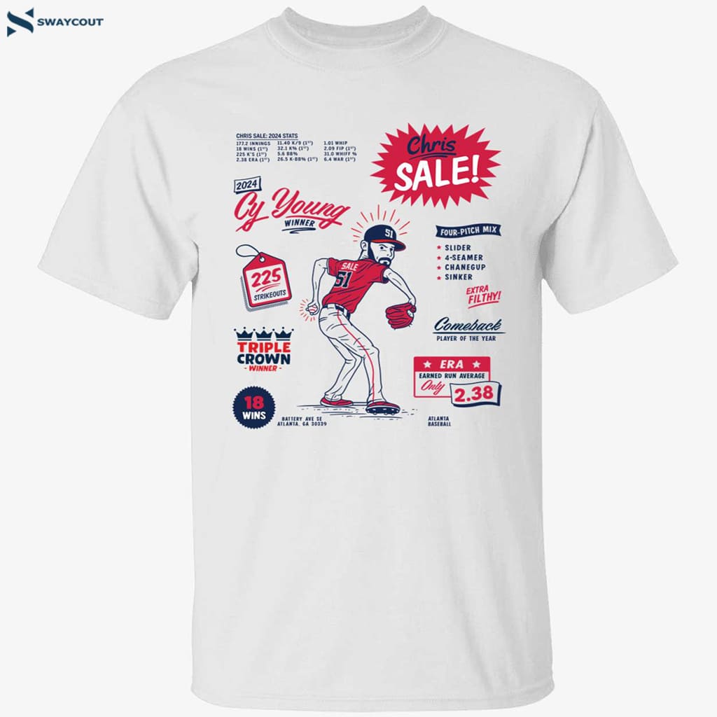 Chris Sale Super Sale 2024 Cy Young Winner Shirt