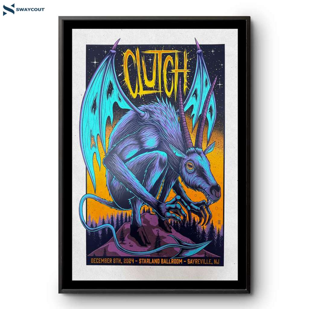 Clutch Starland Ballroom Sayreville Nj Dec 8 2024 Poster