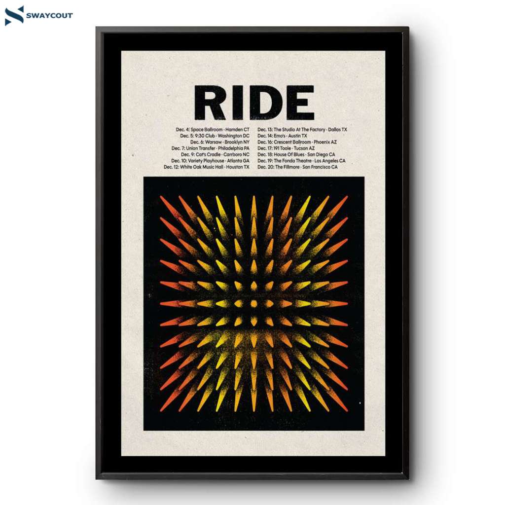 December Tour 2024 Ride Band Poster