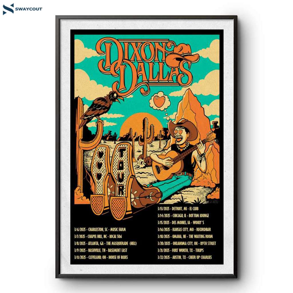 Dixon Dallas Spring Tour 2025 Poster