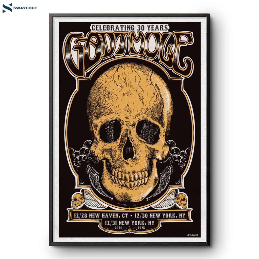 Gov't Mule New York City Ny New Haven Ct Dec 28-31 2024 Poster