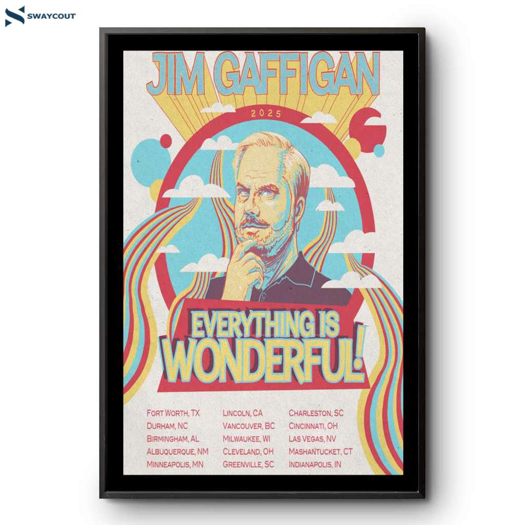 Jim Gaffigan Everything Is Wonderful Shows 2025 Poster