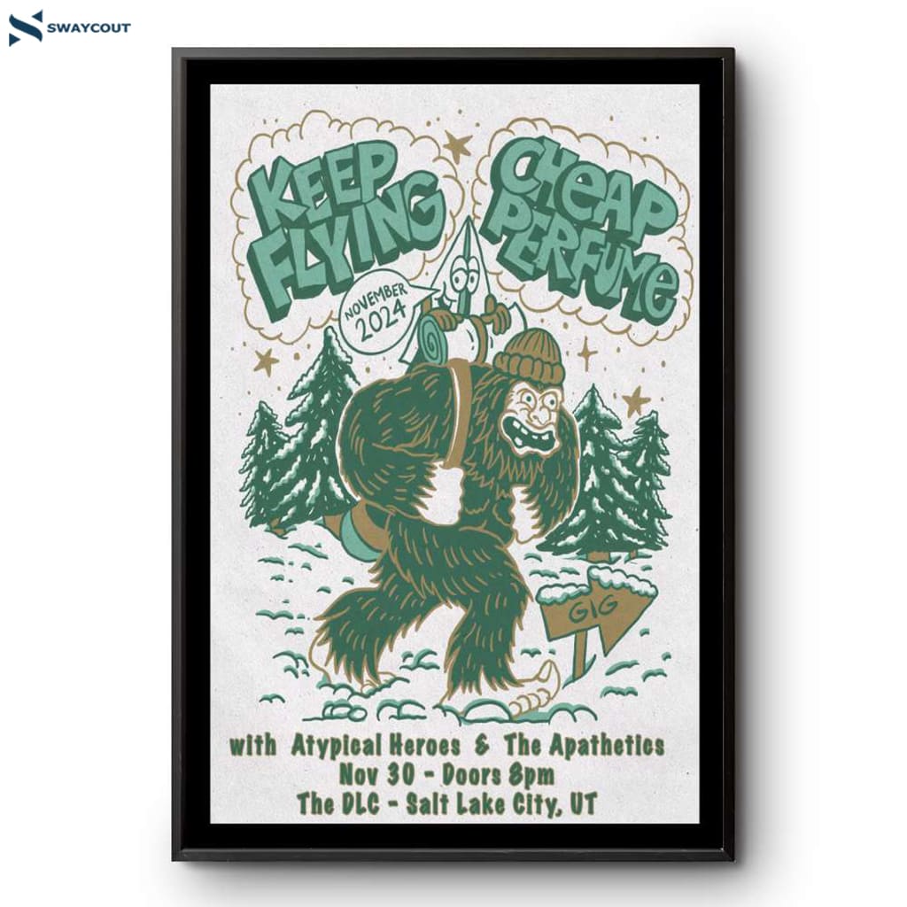 Keep Flying With Cheap Perfume Salt Lake City Ut November 30 2024 Poster