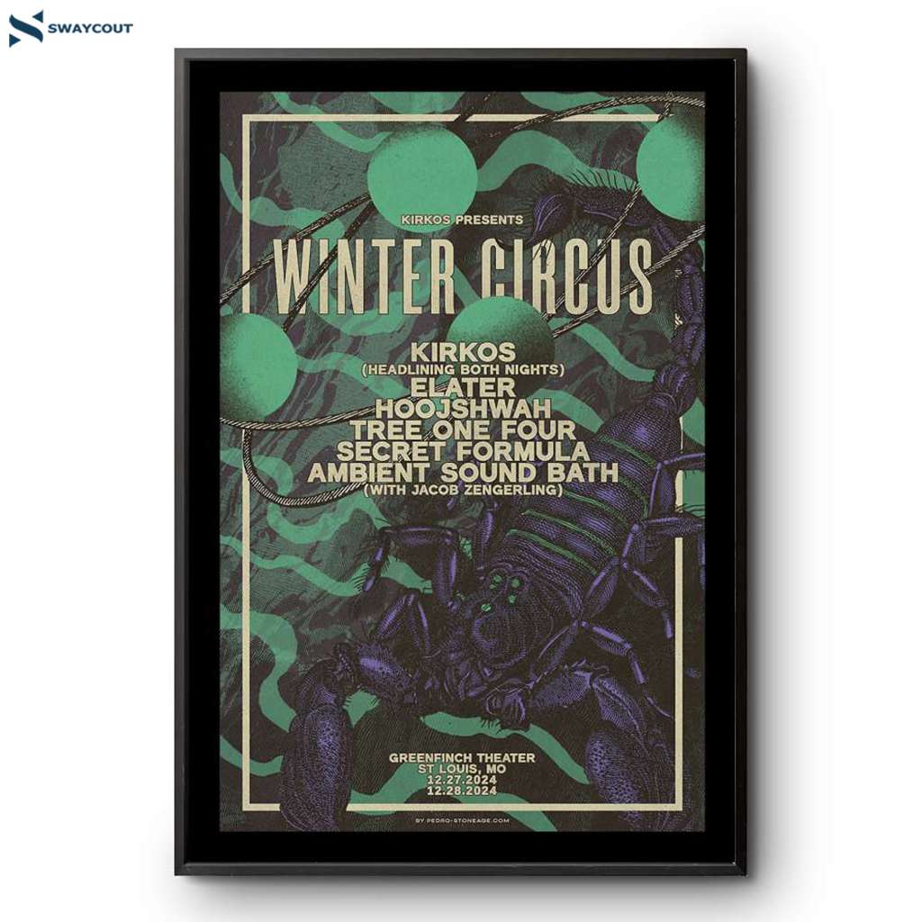 Kirkos Winter Circus Greenfinch Theater St Lous Mo December 27-28 2024 Poster