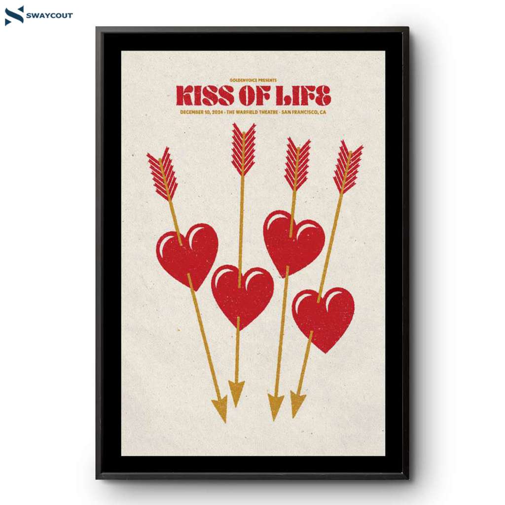 Kiss Of Life The Warfield Theatre San Francisco December 10 2024 Poster