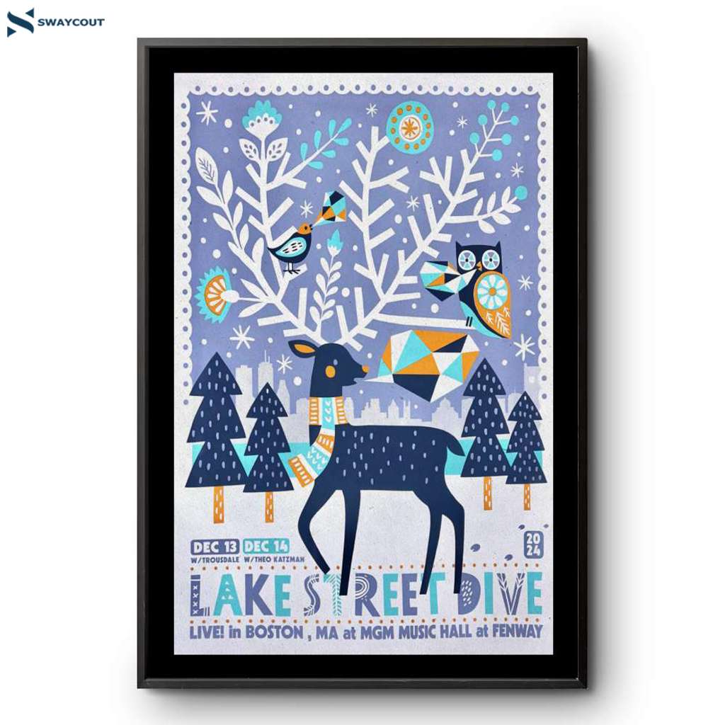 Lake Street Dive Mgm Music Hall Fenway Boston Ma Tour December 13-14 2024 Poster