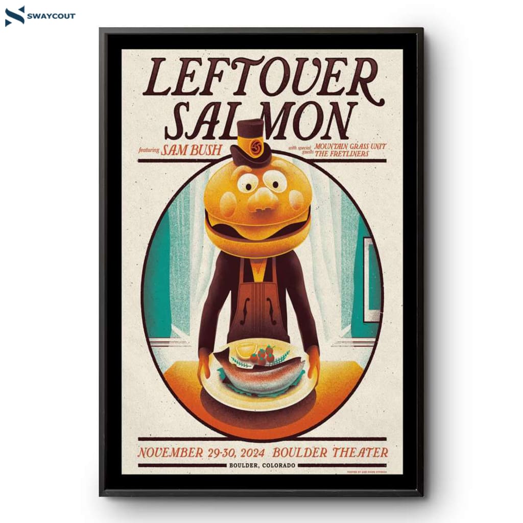 Leftover Salmon Boulder Theater Boulder Co November 29-30-2024 Poster