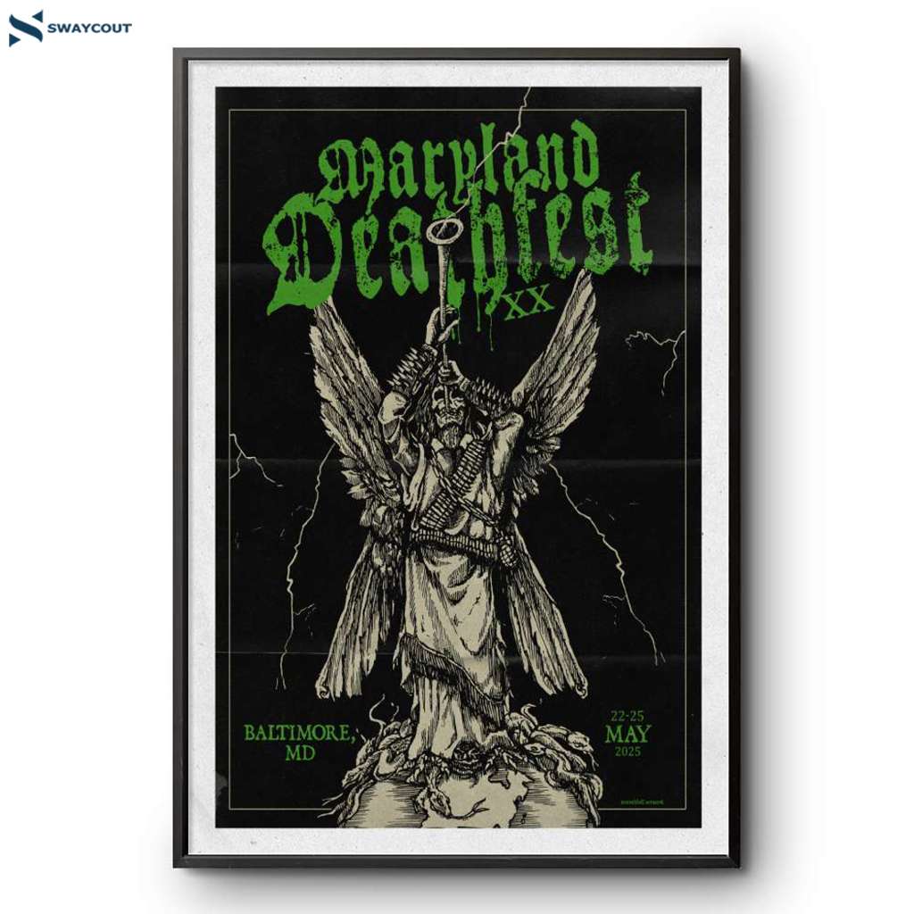 Maryland Deathfest May 22-25 2025 Baltimore Md Poster