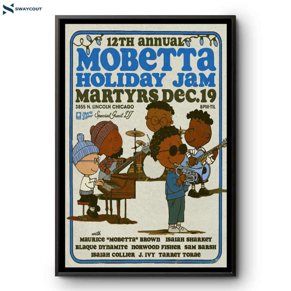 Mobetta Lincoln Chicago Holiday Jam Martyrs Dec 19 2024 Poster