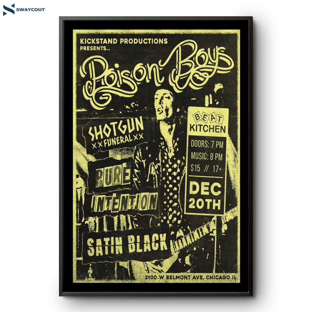 Poison Boys Beat Kitchen Chicago Il December 20 2024 Poster