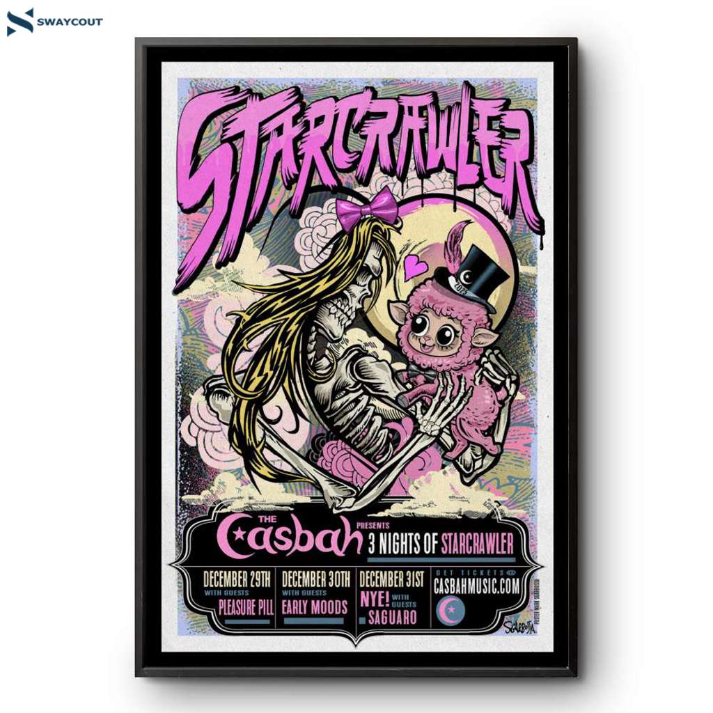 Starcrawler Show Nye 2024 San Diego Ca December 29-31 2024 Poster