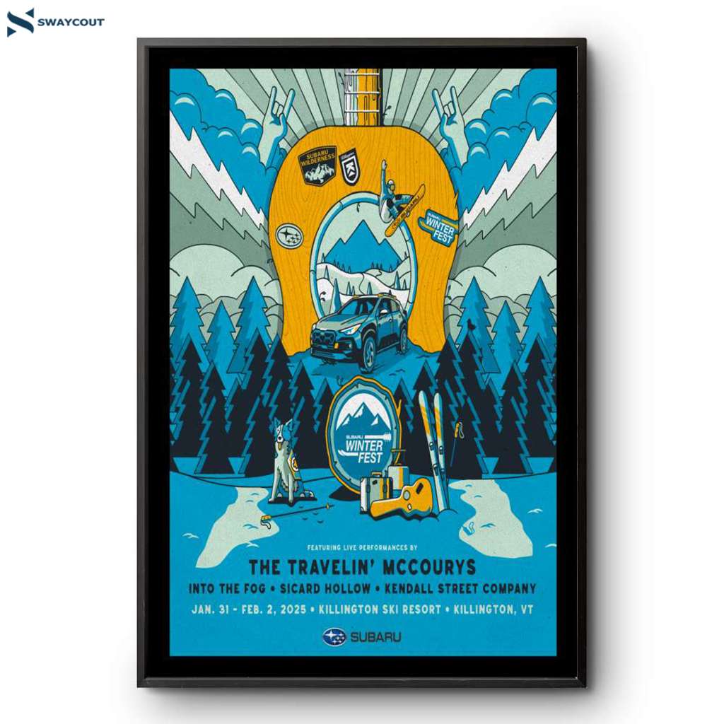 Subaru Winter Fest Killington Vt Jan 31-feb 2 2025 Poster