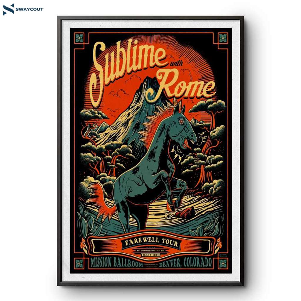 Sublime With Rome Mission Ballroom Denver Co Dec 13-14 2024 Poster