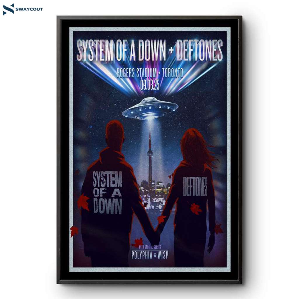 System Of A Down And Defstones Toronto On September 3 2025 Poster