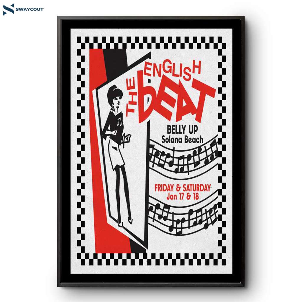 The English Beat Belly Up Tavern Solana Beach Ca Jan 17-18 2025 Poster