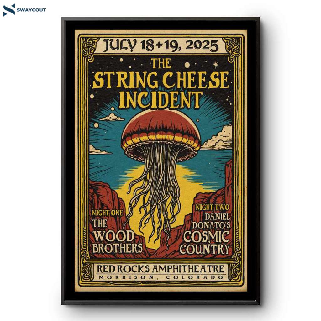 The String Cheese Incedent Red Rock Morrison Co July 18-19 2025 Poster